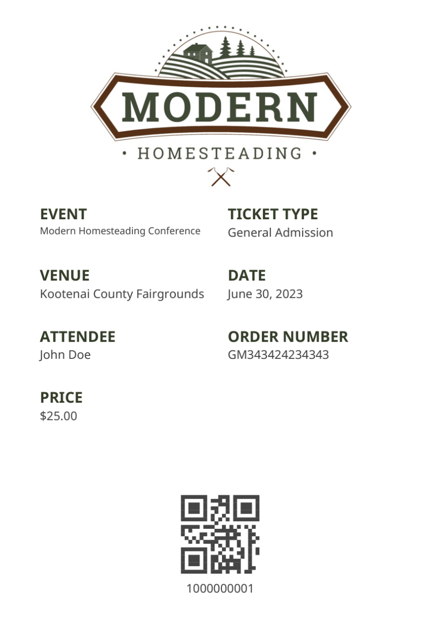 Modern Homesteading Conference 2024 General Admission